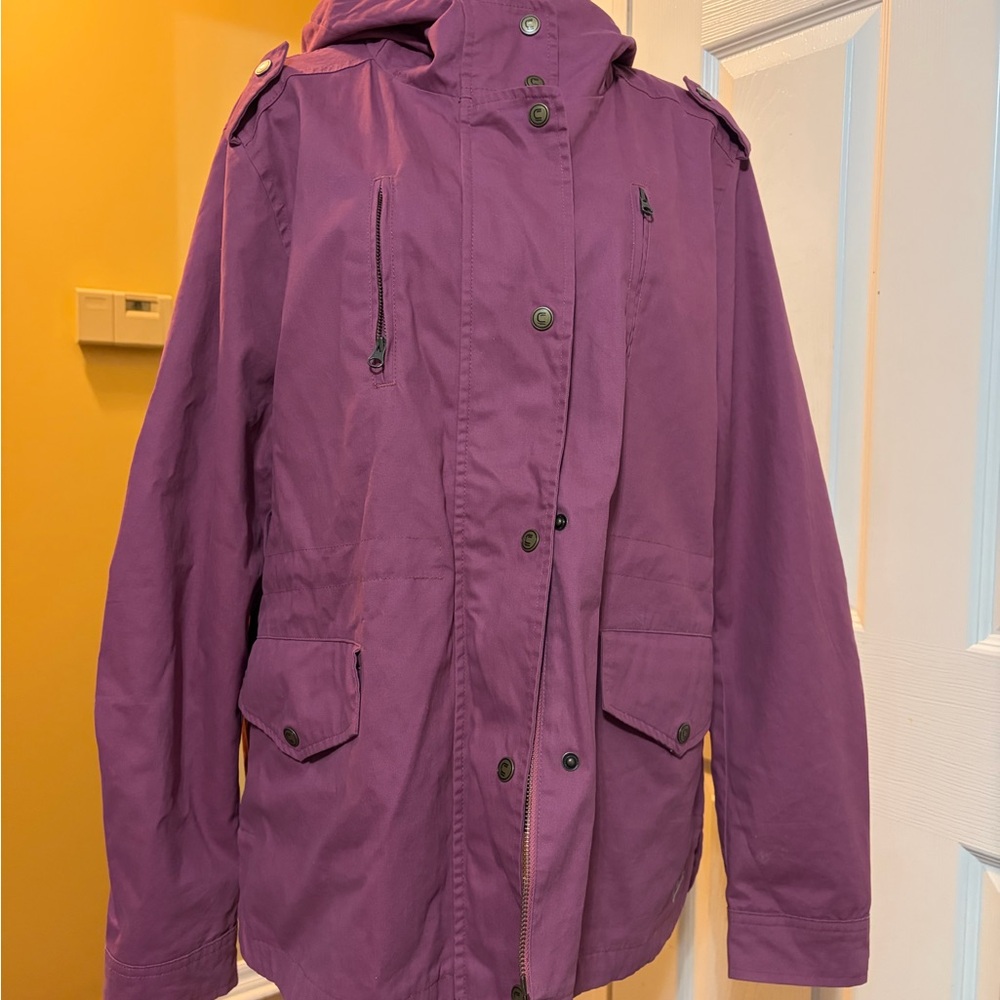 Concealed Carry Purple Hooded Jacket Female gently used